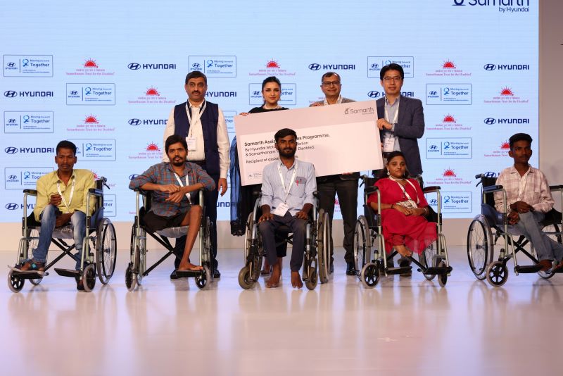 Hyundai Motor India gives assistive devices to disabled 